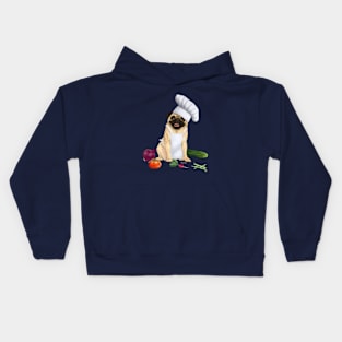 Chef pug Kids Hoodie